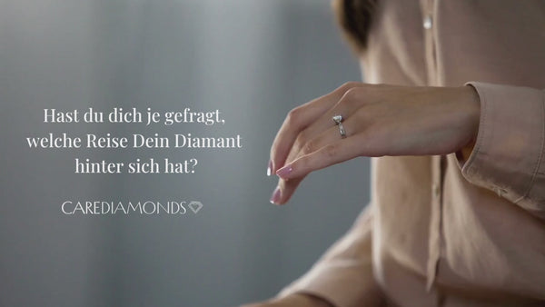 CAREDIAMONDS Intro-Video über die Reise jedes natürlichen Diamanten – von seiner Herkunft bis zum fertigen Schmuckstück. Eine Marke, die Transparenz, Verantwortung und zeitlose Schönheit verbindet.